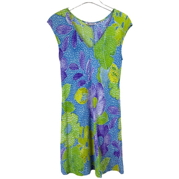 Jams World SHERRY Pacific Breeze MINI Dress Small HAWAII Rayon USA SURF BEACH - Picture 1 of 9